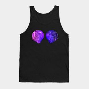 Purple Violet Mermaid Shell Bra Tank Top